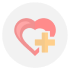 Treatment in Germany: Heart surgery operations statistic icon.